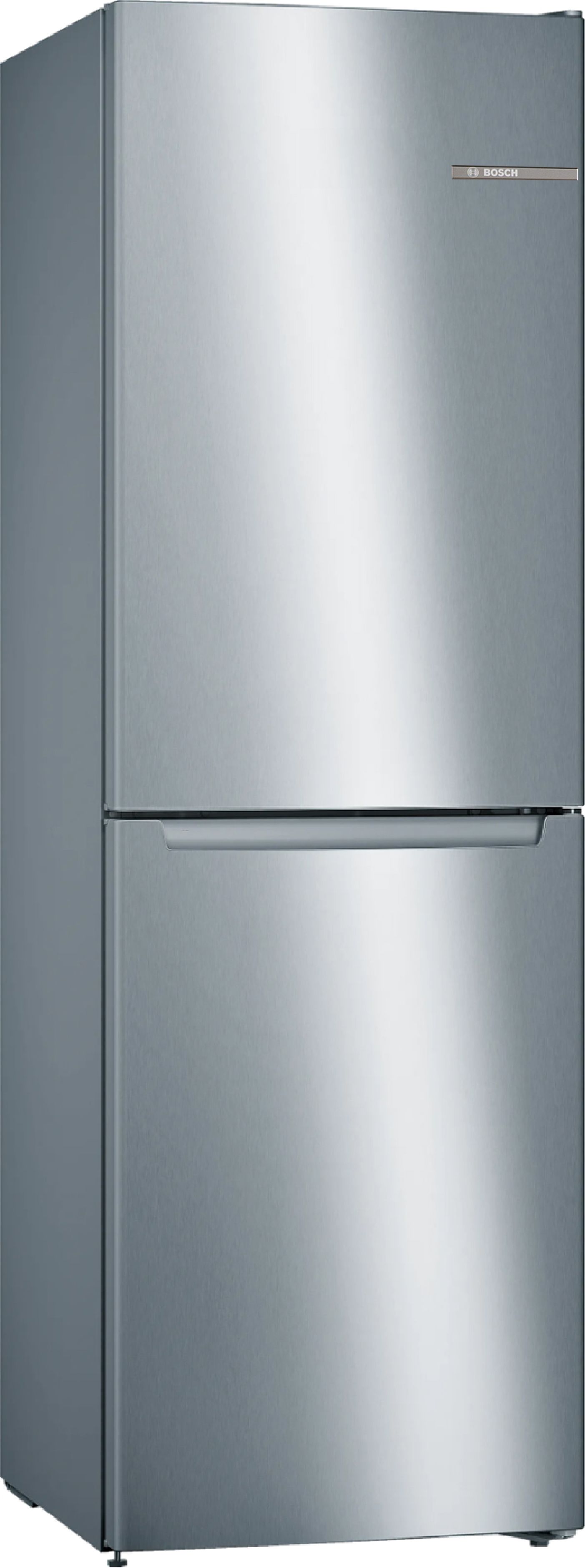 Bosch Series 2 KGN34NLEAG 186cm High 50/50 No Frost Fridge Freezer - Stainless Steel Effect - E Rated, Stainless Steel